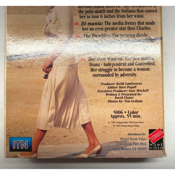 Tears of a Princess Diana of Wales VHS Movie 1992 Princess Di - Picture 5 of 7
